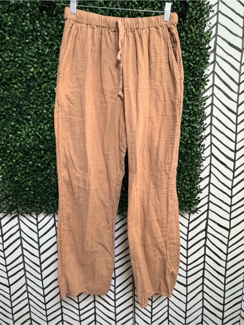 Wilfred Wide-Leg Drawstring Pants in dusty rose